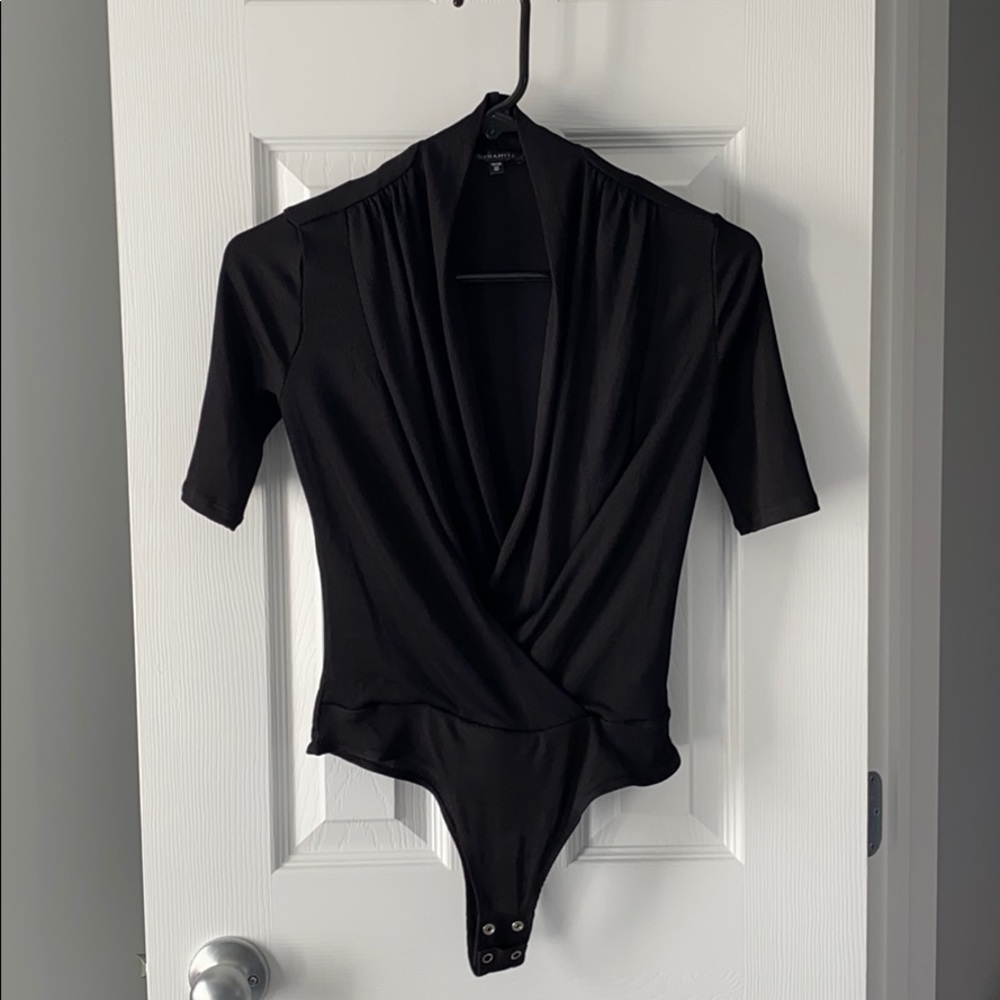 Short sleeved ribbed bodysuit from Dynamite